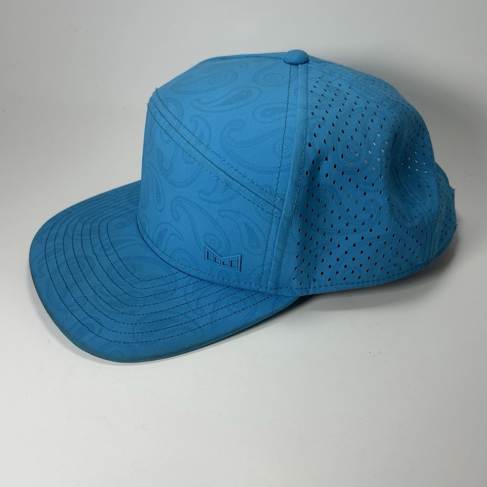Melin Hydro Trenches Links Snapback Hat Electric Blue Paisley OSFA